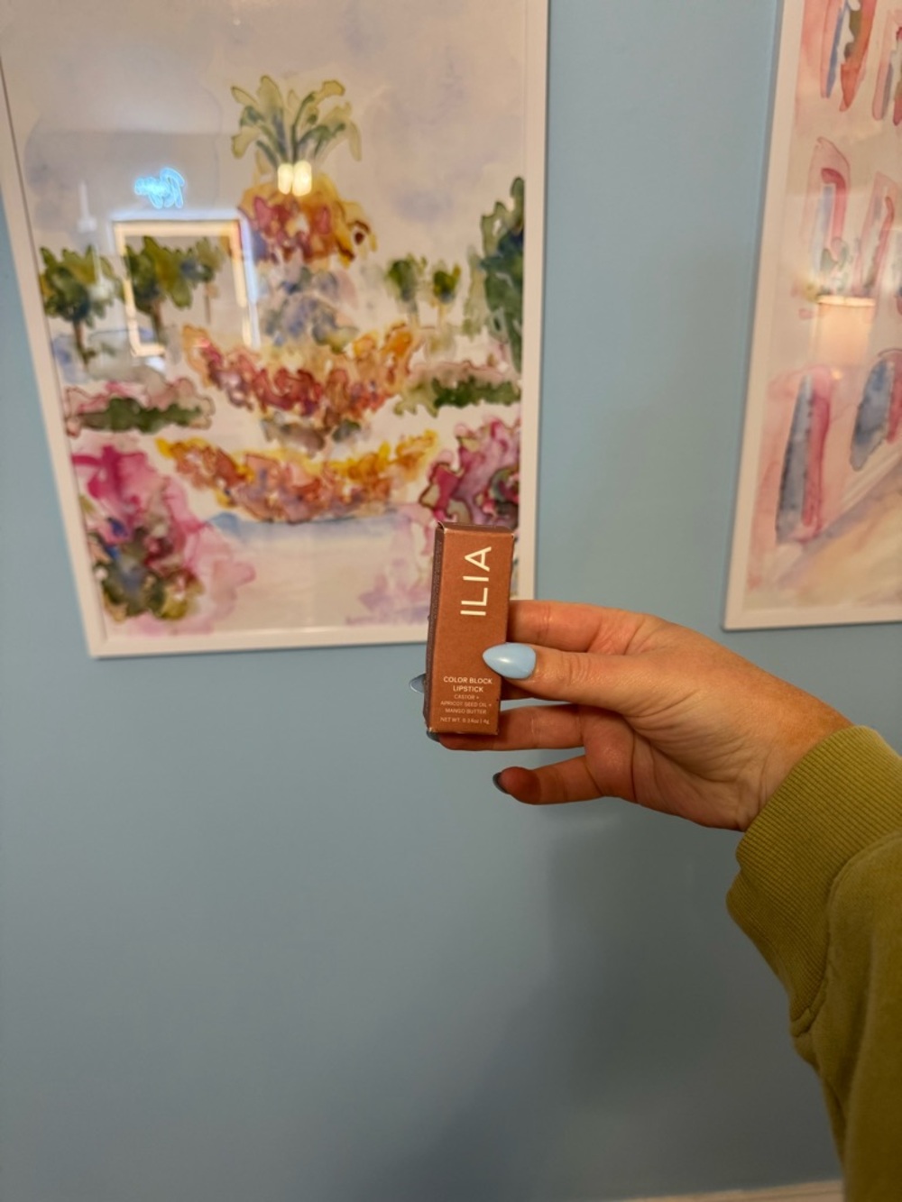 Ilia new in box color block lipstick in shade amber light